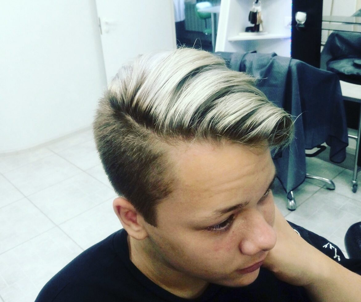 андеркат фейд стрижка мужская, андеркат медиум, fade haircut, haircut, мужчина