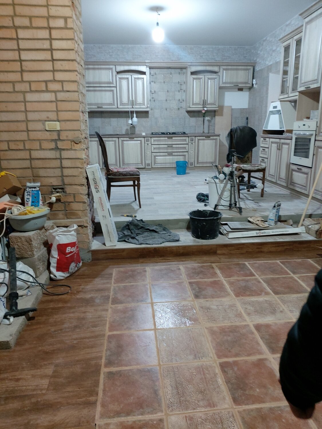 квартира, начало ремонта, дом ремонт, ремонт на кухне, дизайн пола