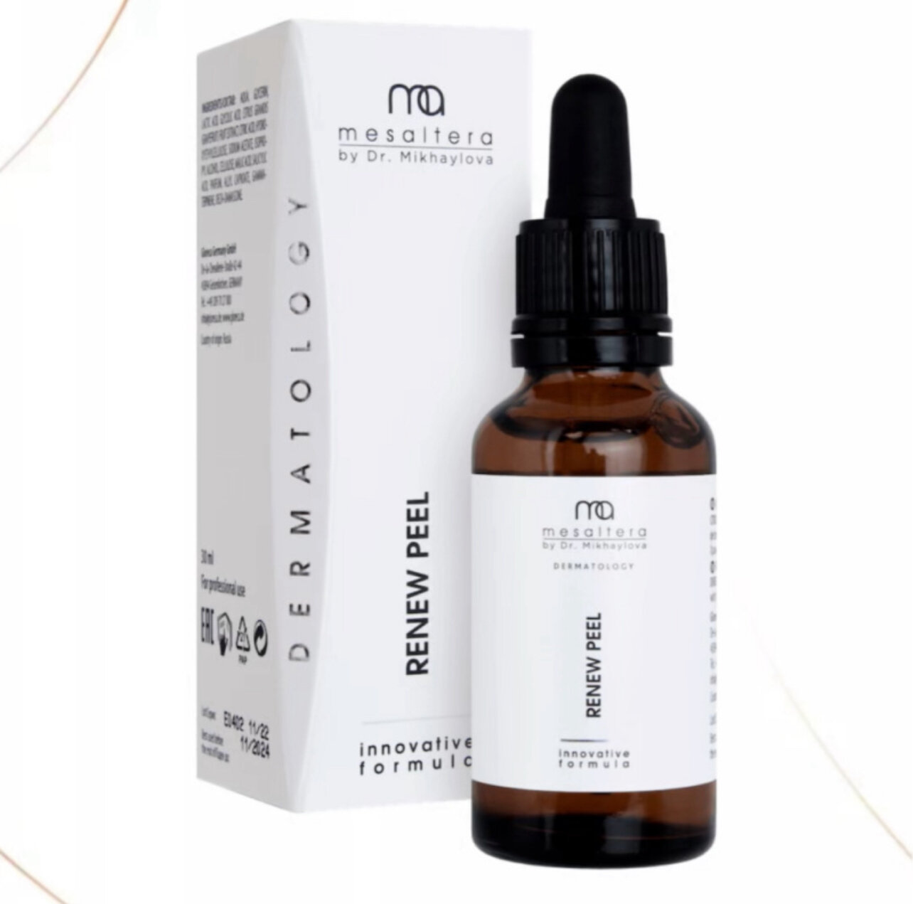 пилинг renew peel, mesaltera by dr mikhaylova, ревитализирующий пилинг renew peel, renew peel peвитaлизиpyющий пилинг mesaltera by, mesaltera renew peel