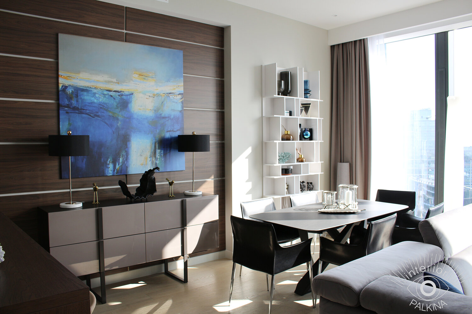 современный интерьер, дизайн интерьера, контемпорари в интерьере кабинета, интерьер, дизайн