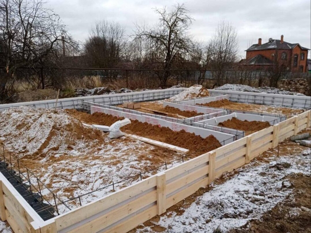 Строительство ленточного фундамента