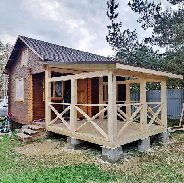 Строительство веранды к дому