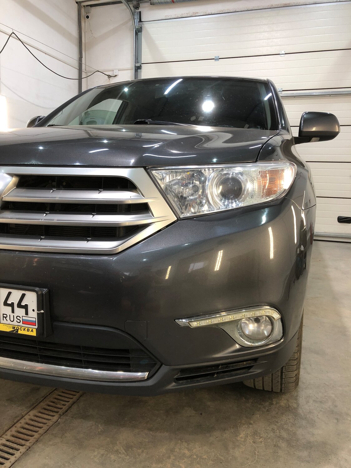 toyota highlander, toyota highlander u40, toyota highlander 2012 led туманки, автомобиль, Toyota Highlander II (U40) Рестайлинг