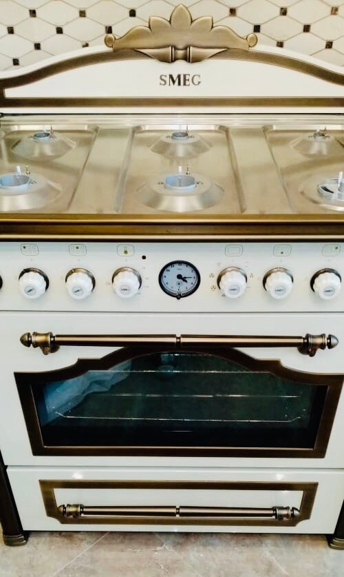 микроволновая печь встраиваемая smeg sf4750mpo, бытовая техника, техника, духовой шкаф, смег духовка 90 см классика