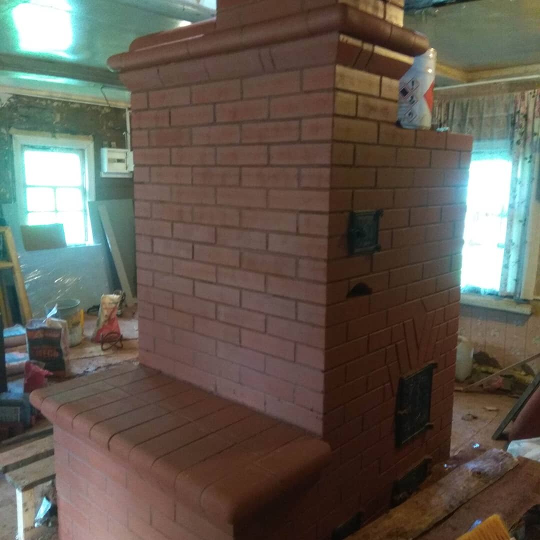 печь шведка отопительно-варочная с лежанкой, печник, русская печь теплушка с нижним прогревом печь подгородникова, печи камины из кирпича печники, печник минусинск