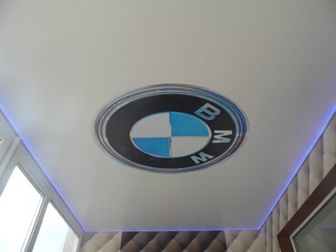 потолок, светодиодные потолочные, натяжной потолок, bmw, потолочный светильник