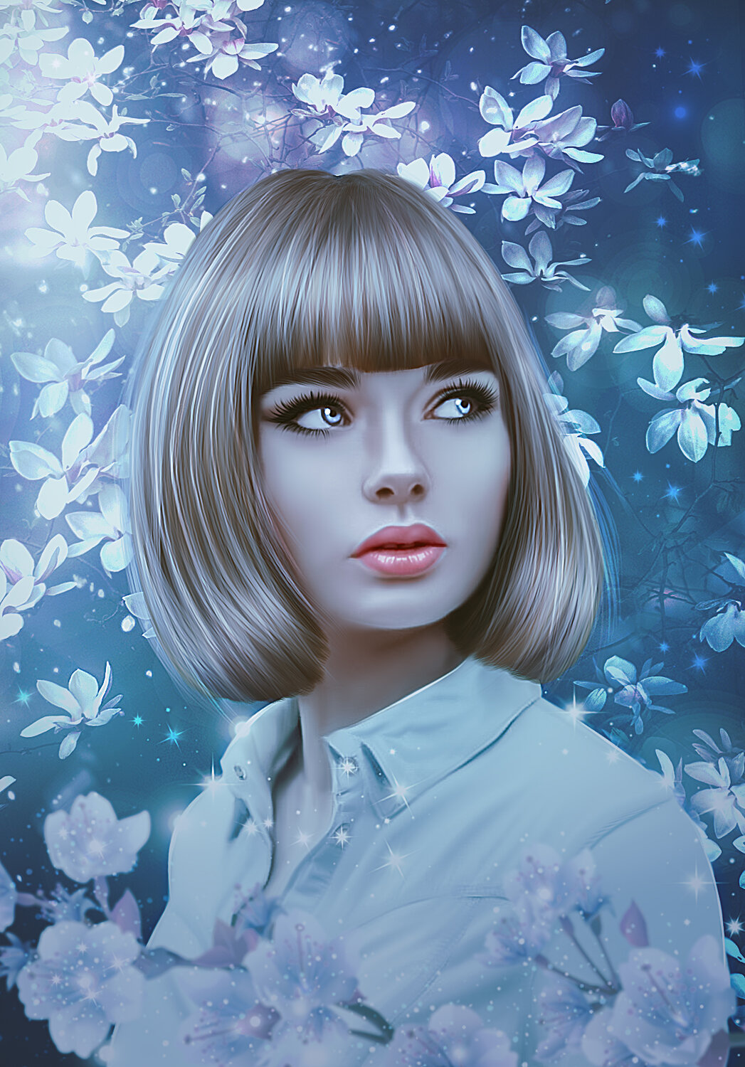 модель marie grippon 2019, модель marie grippon, французская модель marie grippon, marie grippon, короткие волосы у девушек с челкой