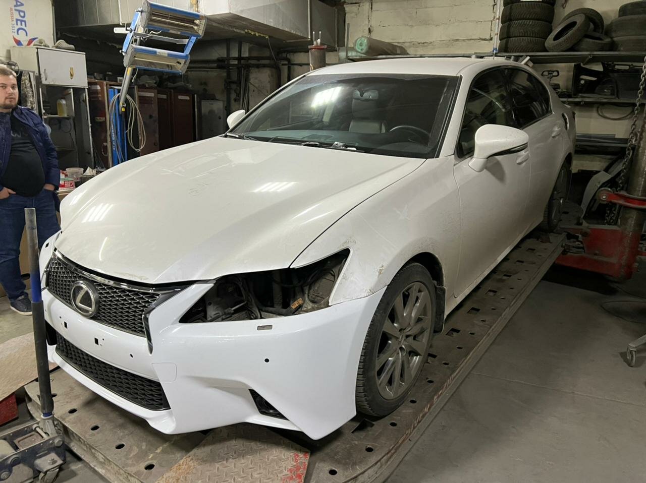 lexus, lexus gs, lexus gs 350 сплиттер, lexus gs 350 2014 белый, lexus gs trd