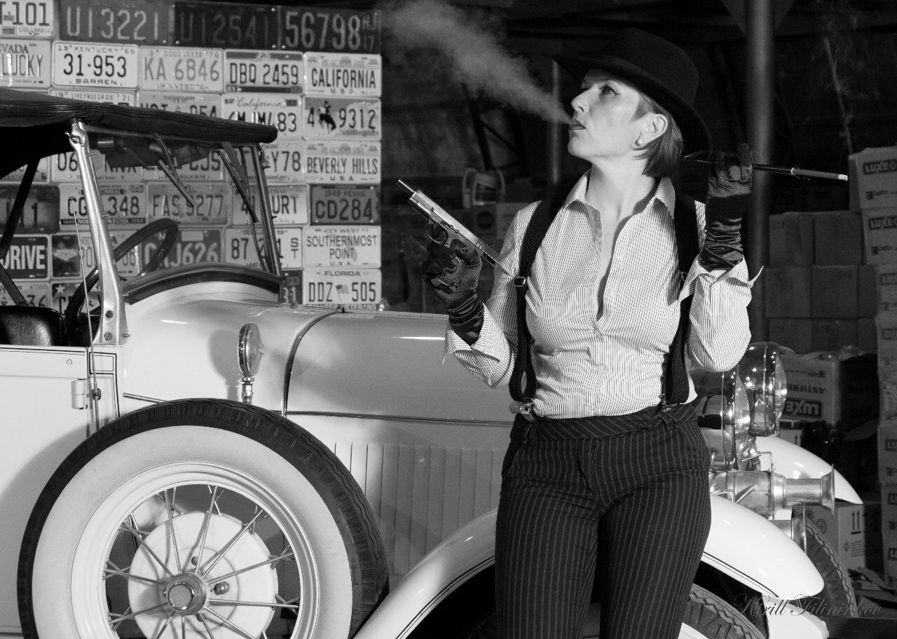 ретро, автомобиль ретро, фотосет в стиле мафии, фотосессия в стиле мафия, rockabilly hot rod