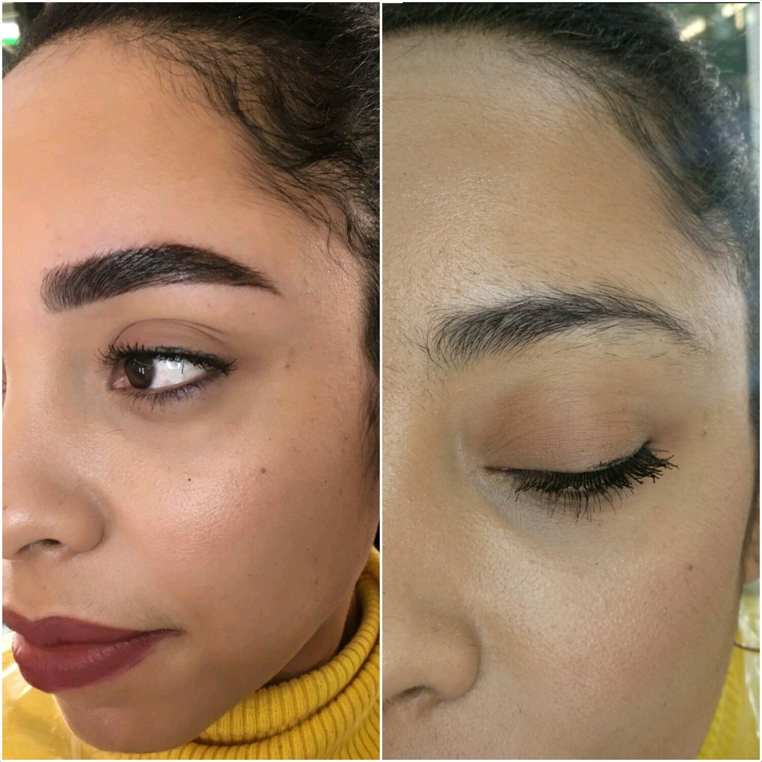 microblading before after, бровь, татуаж, моделирование бровей, макияж