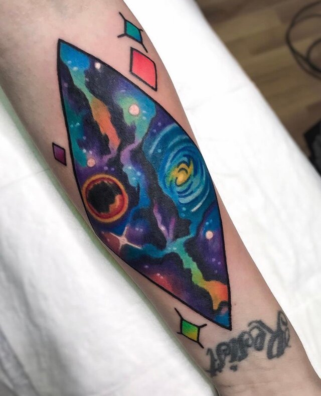 tattoo, rocket тату, татуировка, тату ракета цветная, альянс космический тату