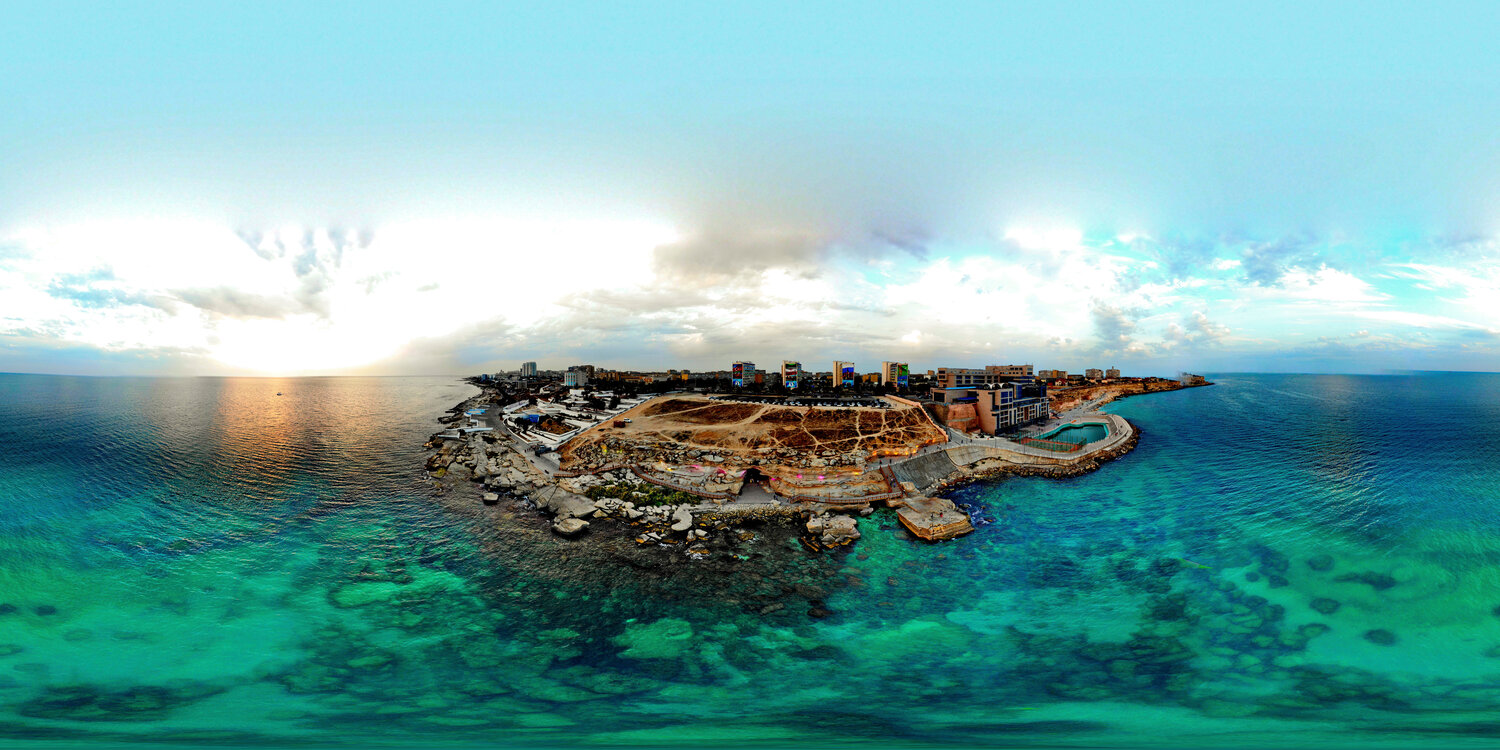 актау панорама, остров, остров кипр, карибское море, кипр