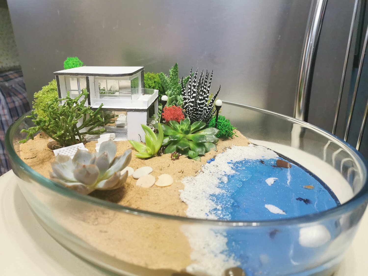 флорариум, флорариум пляж, флорариум с водопадом, флорариум шар с суккулентами, флорариум зеленый оазис
