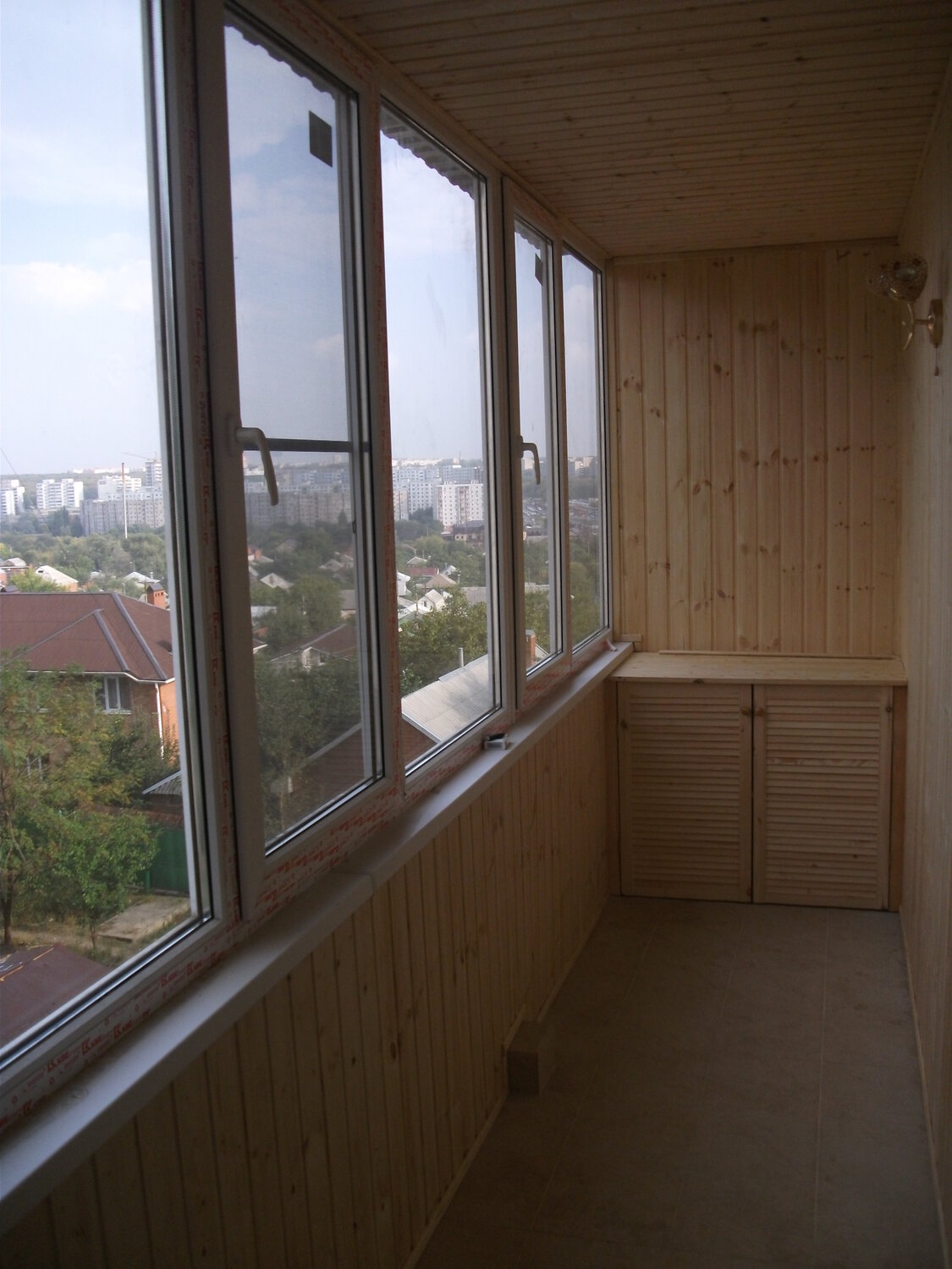 отделка балконов в туле, лоджия, остекление балконов и лоджий, остекление лоджии 6м, отделка лоджий в рязани