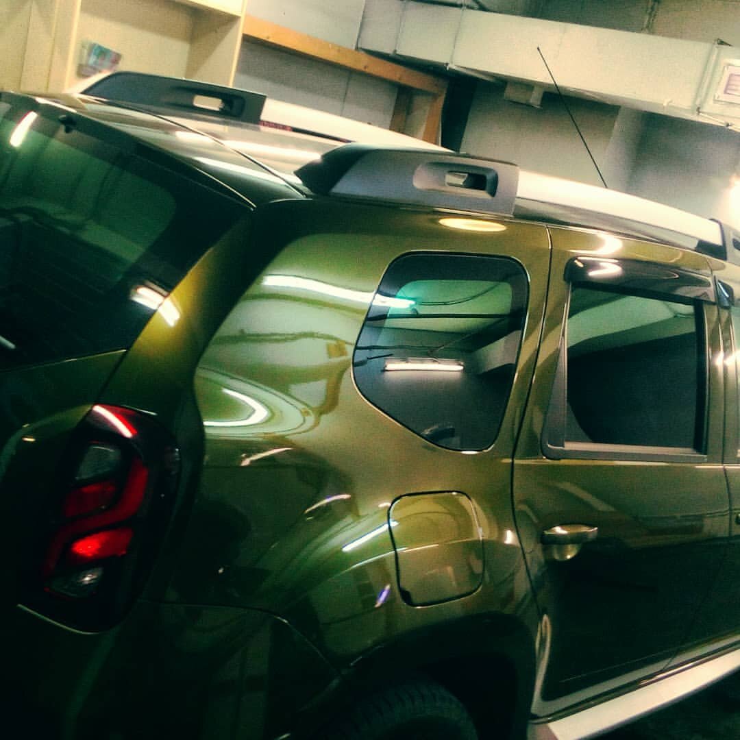 рено дастер тонировка задних стекол, renault duster, рено дастер зелёный в тонировка, duster тонировка 15, тонировка люка уаз патриот