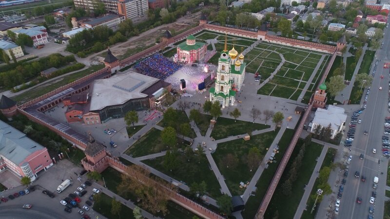 тульский кремль, тульский кремль юнеско, территория тульского кремля сверху, тульский кремль с высоты птичьего полета, тц щелковский вид с коптера