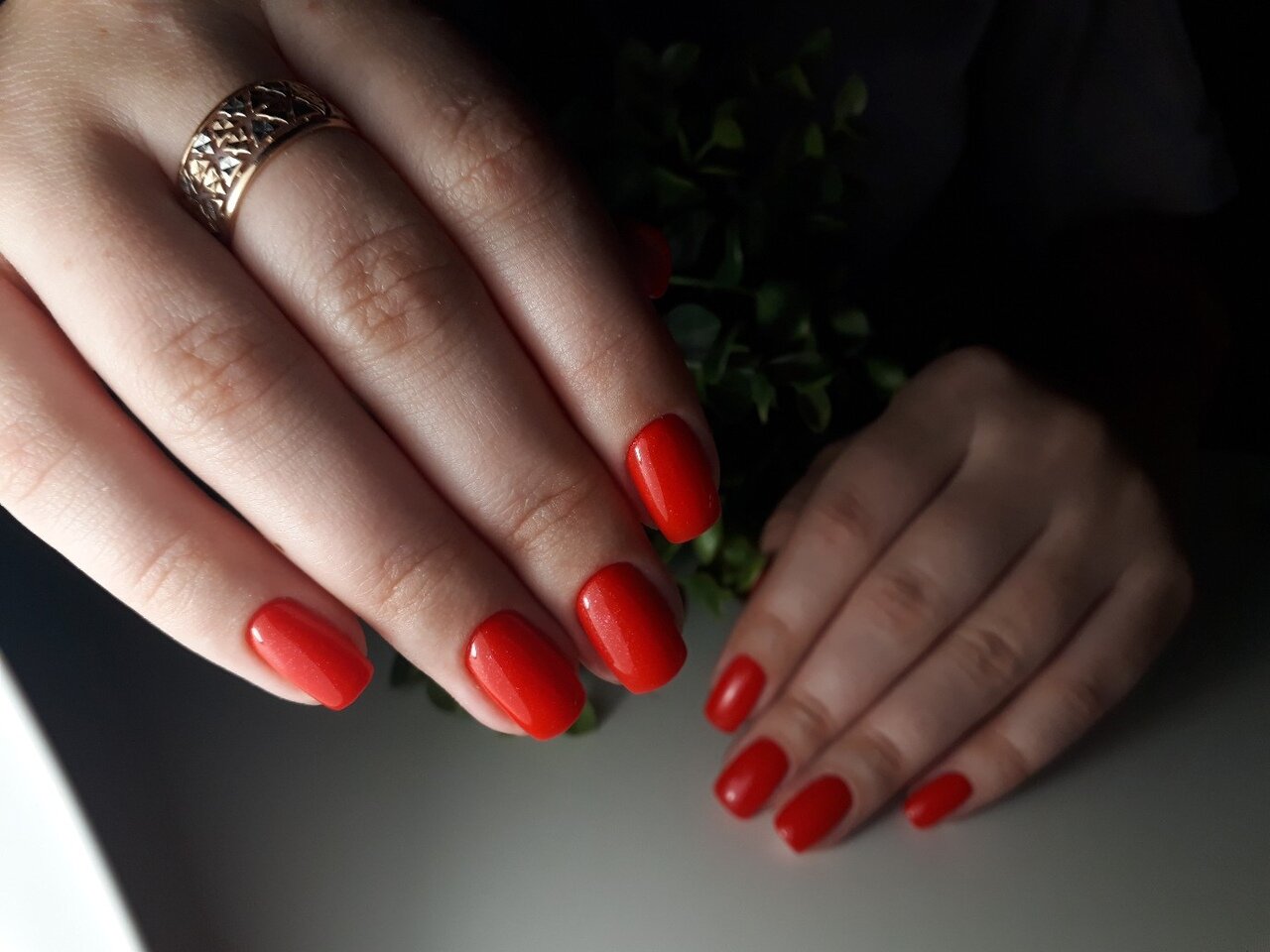 ногти, маникюры, классический маникюр с покрытием shellac, наращивание ногтей, маникюр однотональное покрытие