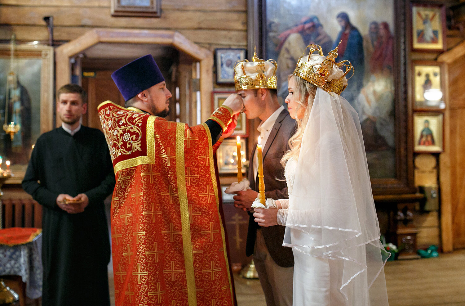 венчание, венчание в казанском, православное венчание, таинство венчания, необычное венчание