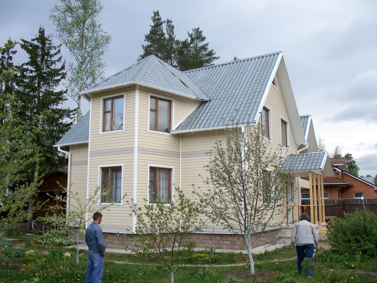 загородный дом, коттедж, каркасный дом, дом, сайдинг
