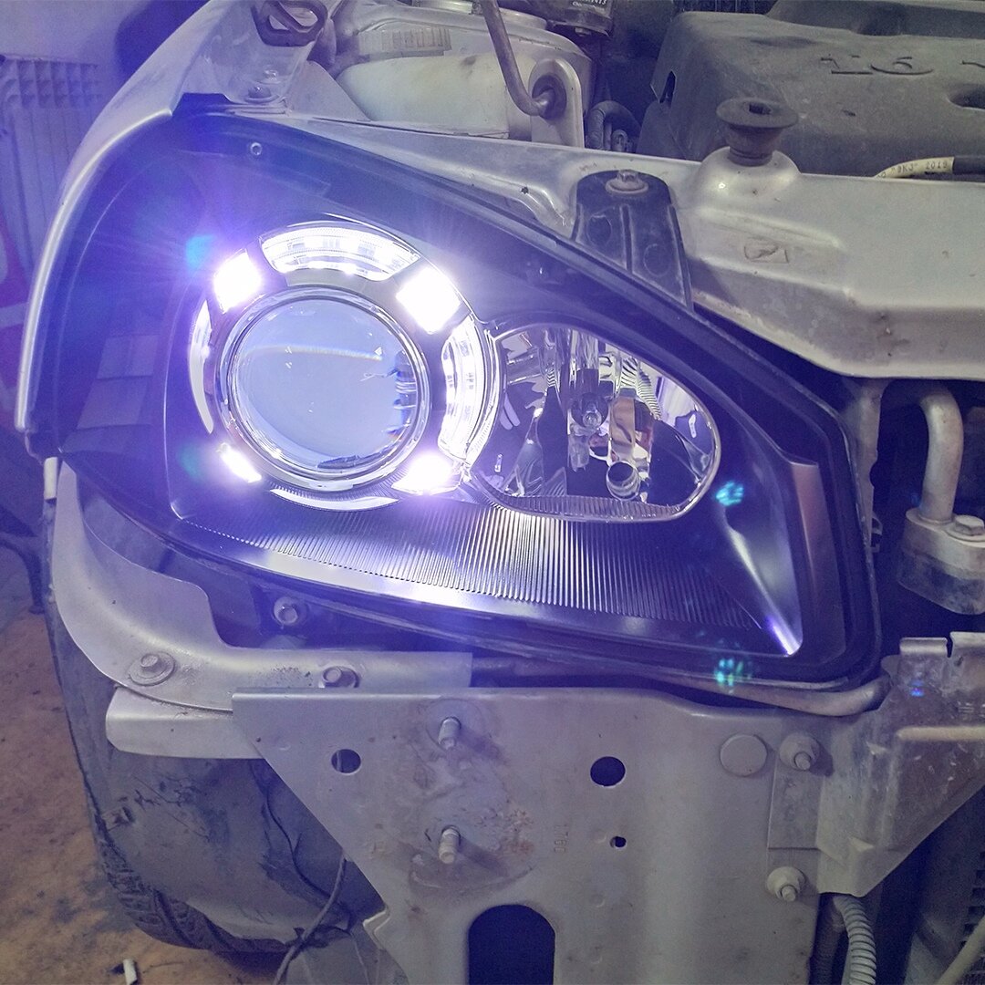 led линзы шевроле лачетти, фары с bi led линзами, фар, фары с линзами mitsubishi airtrek, штатный ксенон прадо 150