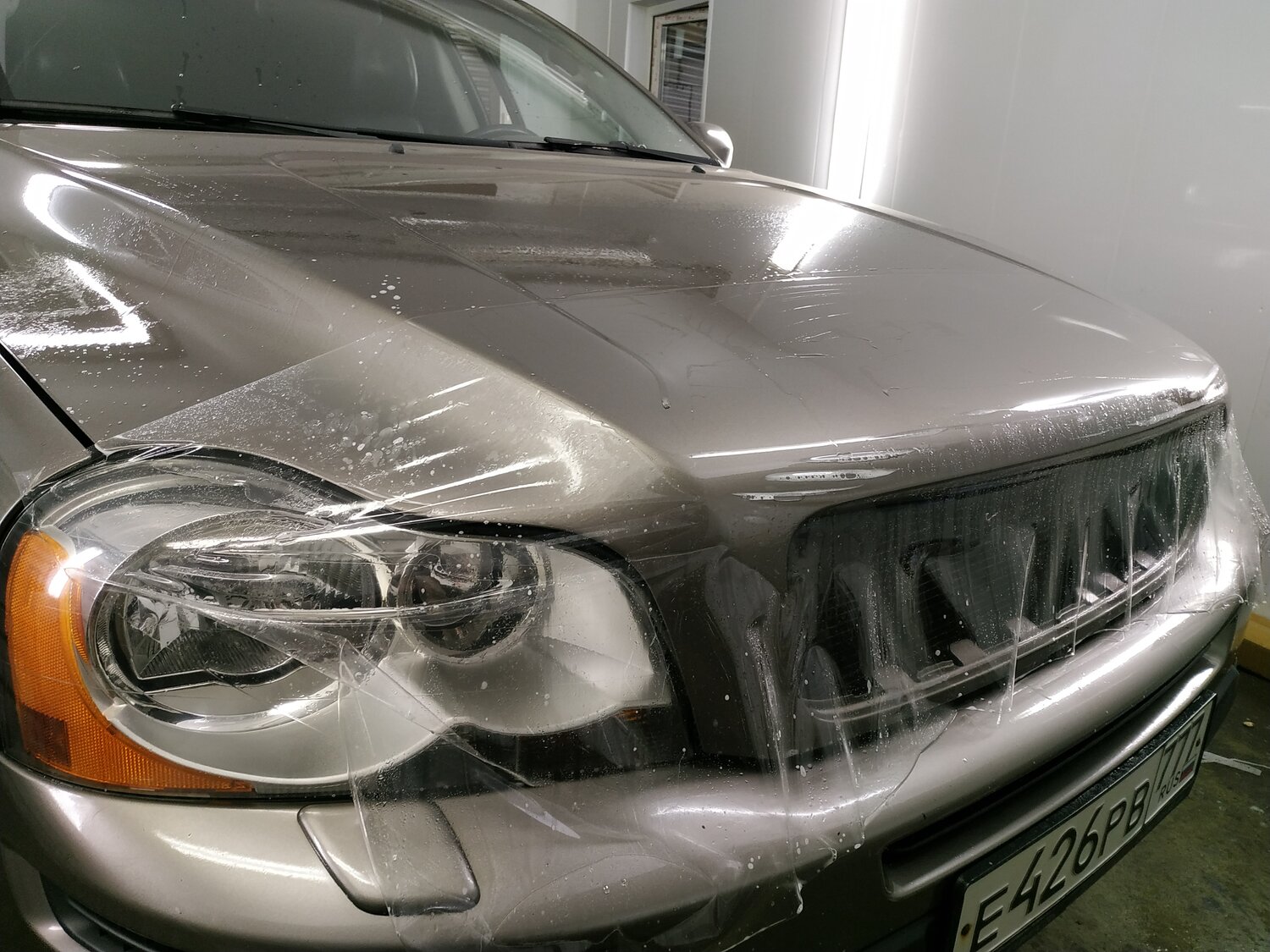 автомобиль, авто, фары вольво хс90, бронепленка so, полировка авто