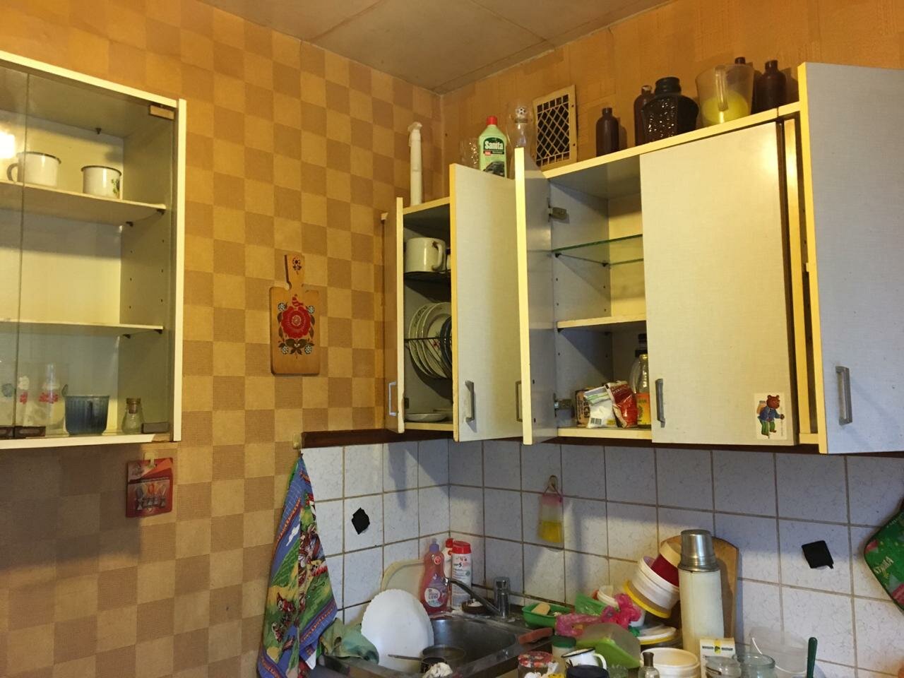 кухня, кухня в советской квартире, квартира, дизайн кухни, кухонный гарнитур