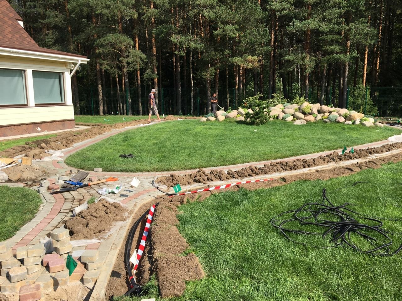 ландшафтный дизайн, благоустройство участков, благоустройство участка, ландшафт участка подмосковье, ландшафт