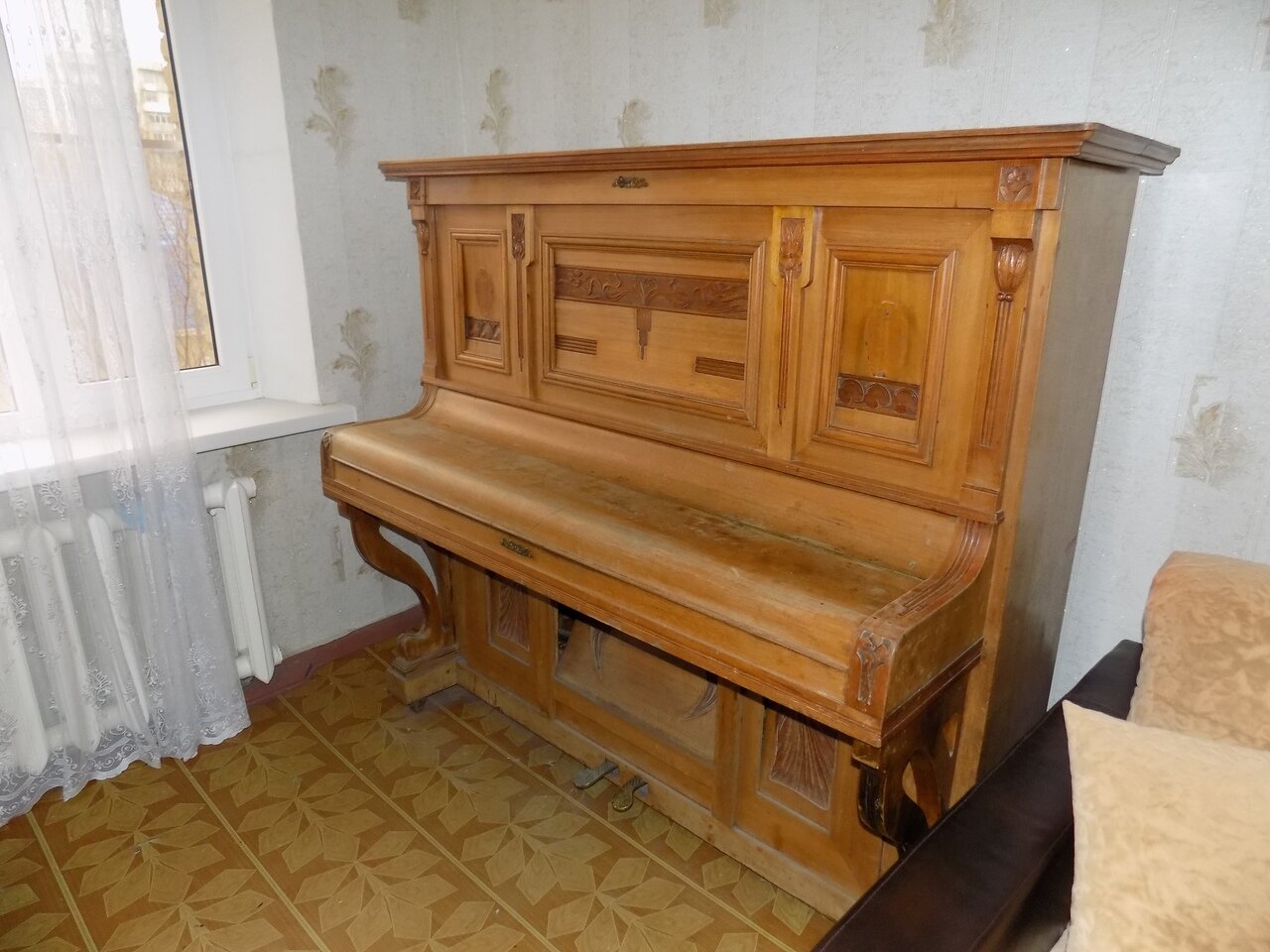 пианино, фортепиано, пианино конца 19 века, пианино trautwein, пианино шульц