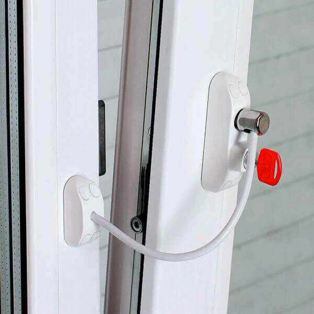 блокиратор открывания окон bsl cable prime baby safe lock, детские замки на окна, детский замок на окна пвх, детский замок, замки на окна икеа