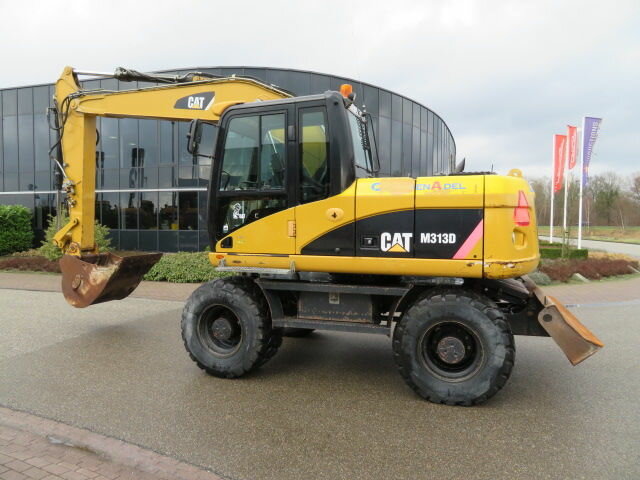 caterpillar m313d, caterpillar m315c, экскаваторы caterpillar, caterpillar, caterpillar m313c
