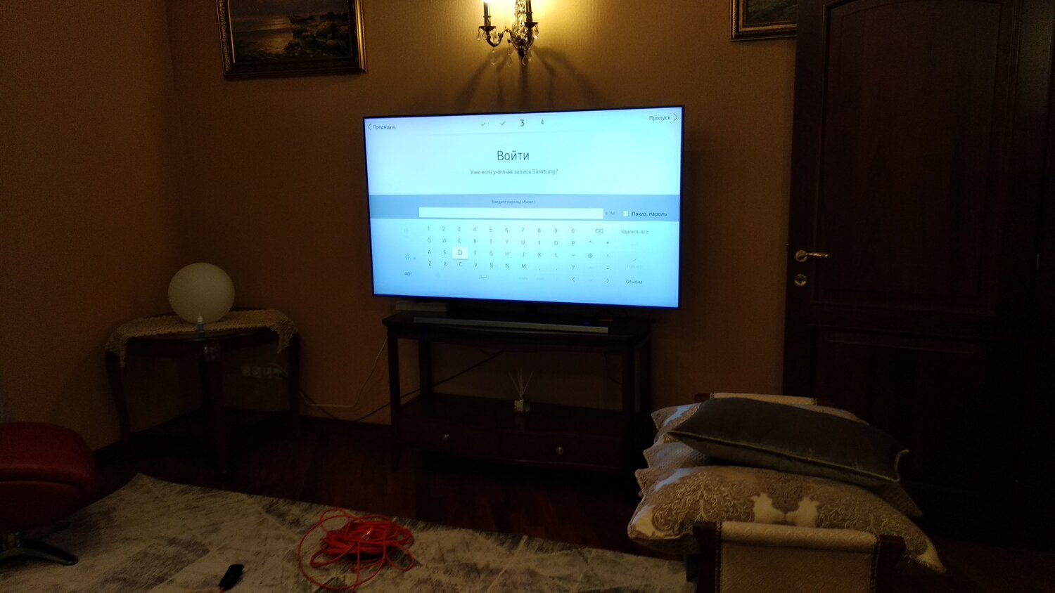 телевизор, квартира, техника, телевизор samsung ue55nu7090u 54.6" (2018), гостевой дом