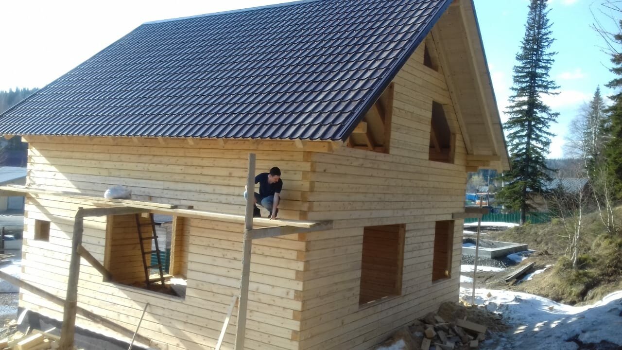 дом из бруса 100х150, дом из обрезного бруса, строительство загородного дома, дома из обычного бруса, строительство деревянного дома