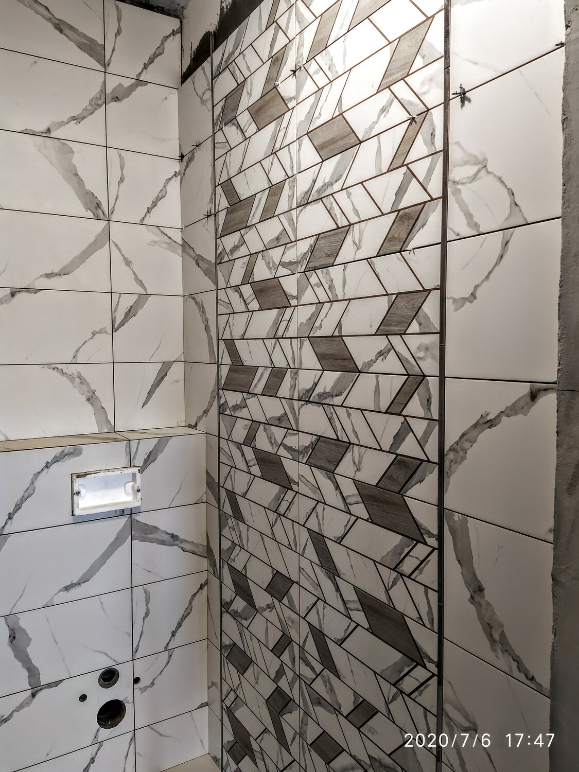 плитка laparet wall glazed ceramic tiles, юнитайл плитка настенная 60/20 ромбиками, укладка кафеля под мрамор, плитка delacora onyx, 3д кладка кафеля