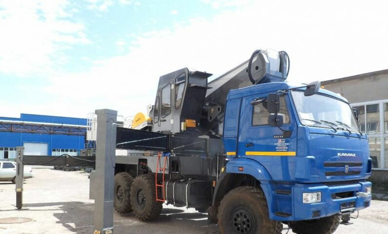 камаз 43118 тягач с кму, камаз 43118, камаз 6522 тягач, бортовой камаз 43118 с кму им95, автовышка novas-460 (46м) на шасси камаз-43118 6x6