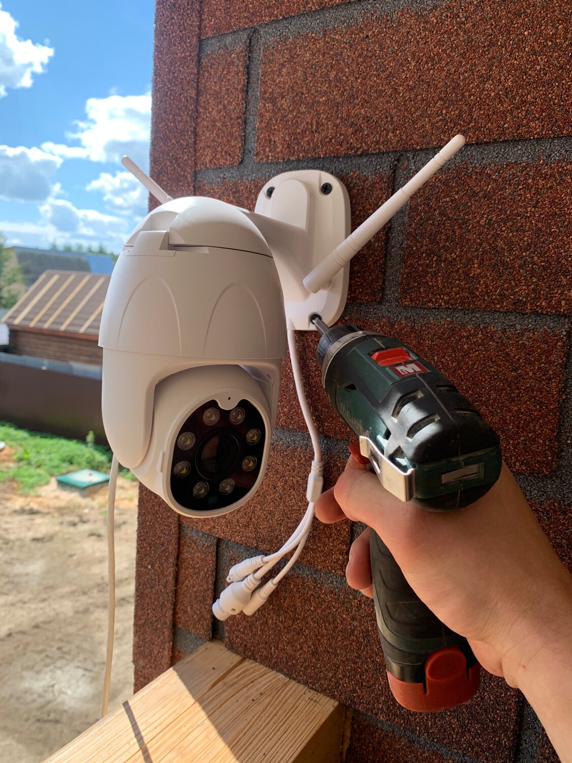 купольная wifi ip- камера 2mp, камеры видеонаблюдения 360 с датчиком движения уличная, ip-камера, ip wifi поворотная камера anbiux следящая за объектом!!!, 1080 p ptz ip камера wifi