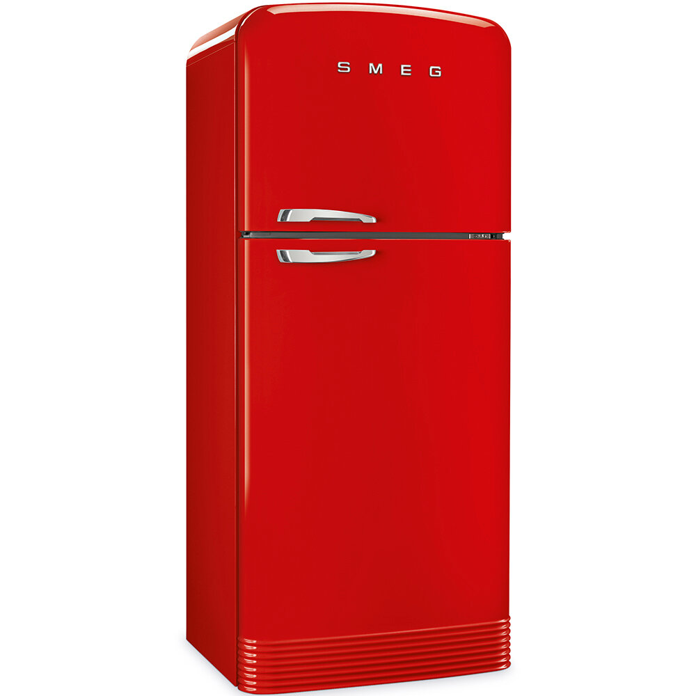 холодильник smeg fab50lrd, холодильник smeg fab50rrd, холодильник, бытовая техника, холодильник смег сзади