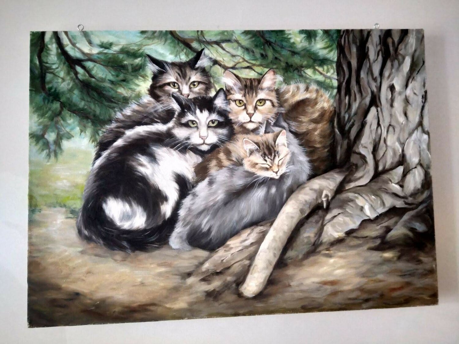 картина, картина котёнок, картины художников, искусство рисунка, масляная живопись