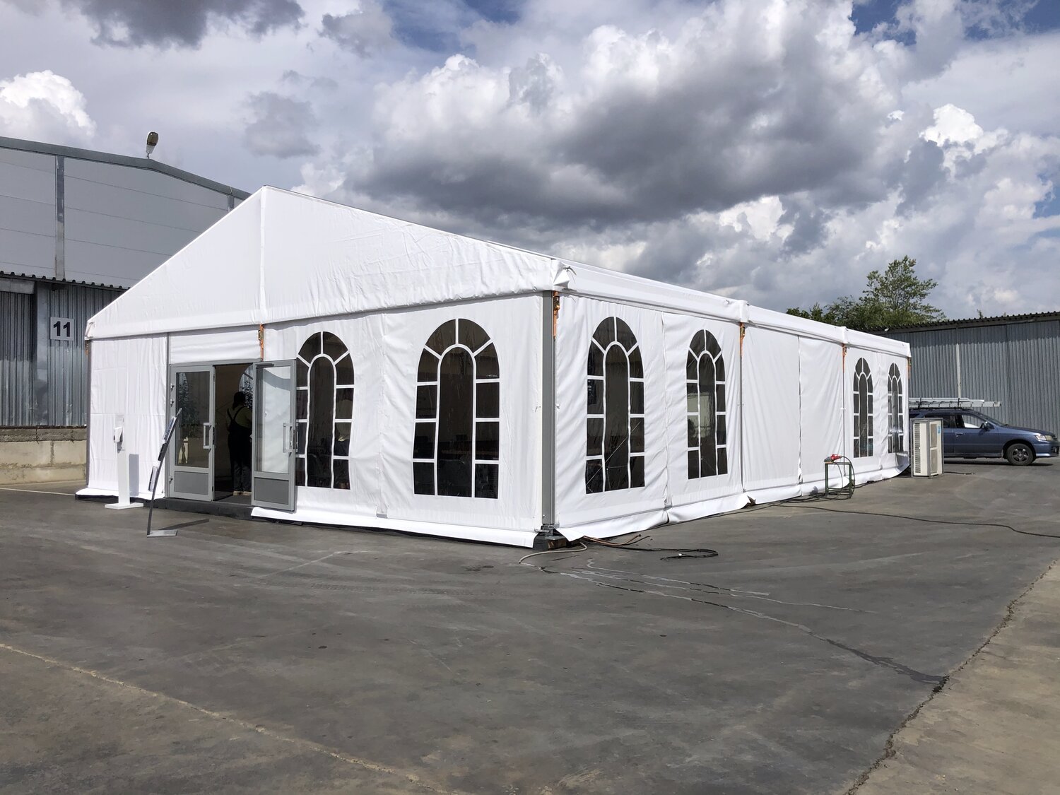 шатер родер, павильон big tent, тентовые павильоны, шатер серии big tent roder 2000х300х625, каркасно тентовая конструкция roder (roder, германия) wine tent 10х10х3м