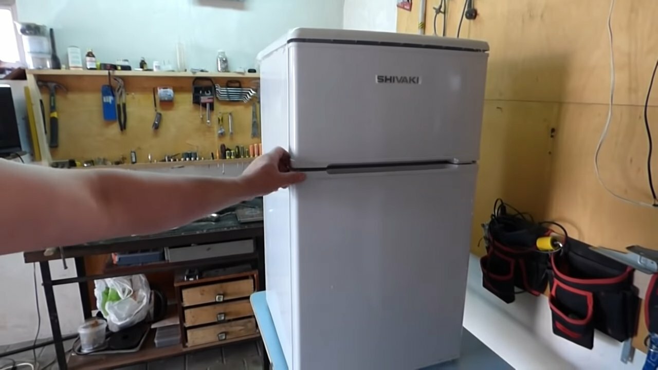 холодильник shivaki 90d, холодильник shivaki shrf-90dp, холодильник shivaki shrf-90dp silver, трехкамeрный холодильник shivaki, бытовая техника