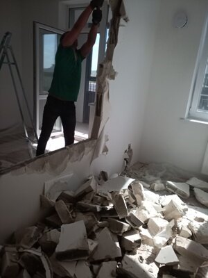 демонтаж стен казань, демонтаж стен, демонтажные работы, демонтаж стен из ацеита, демонтаж
