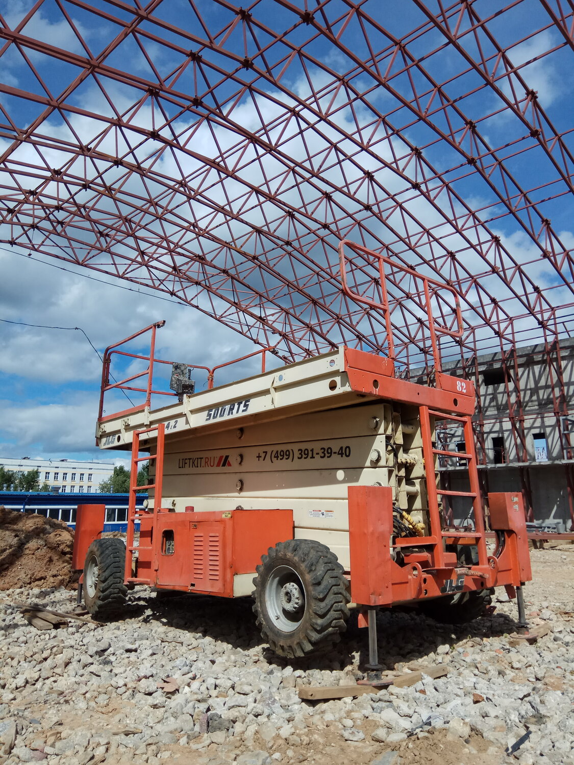 jlg 500 rts, jlg 4394rt - дизельный ножничный подъемник с рабочей высотой 15 метров, 500  rts подъемник, самоходный ножничный подъемник jlg 3394 rt, техника