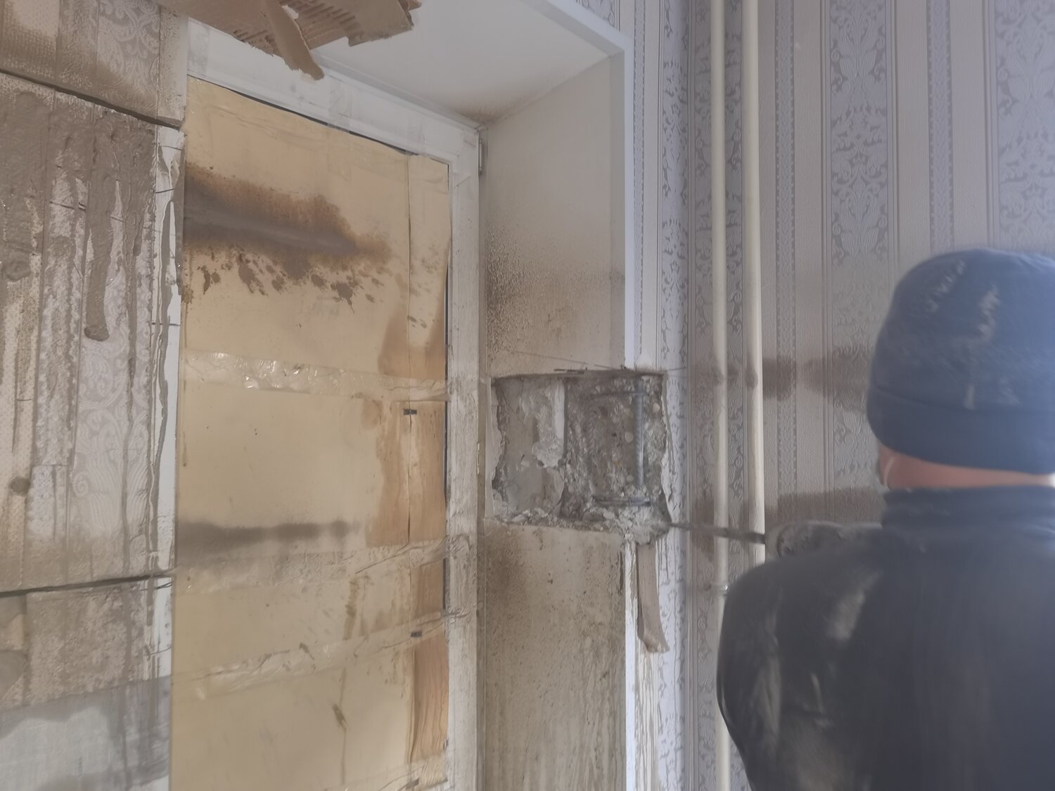 штукатурка стен, гипсовая штукатурка стена приемка, штукатурка, штукатурка круглых стен, стен