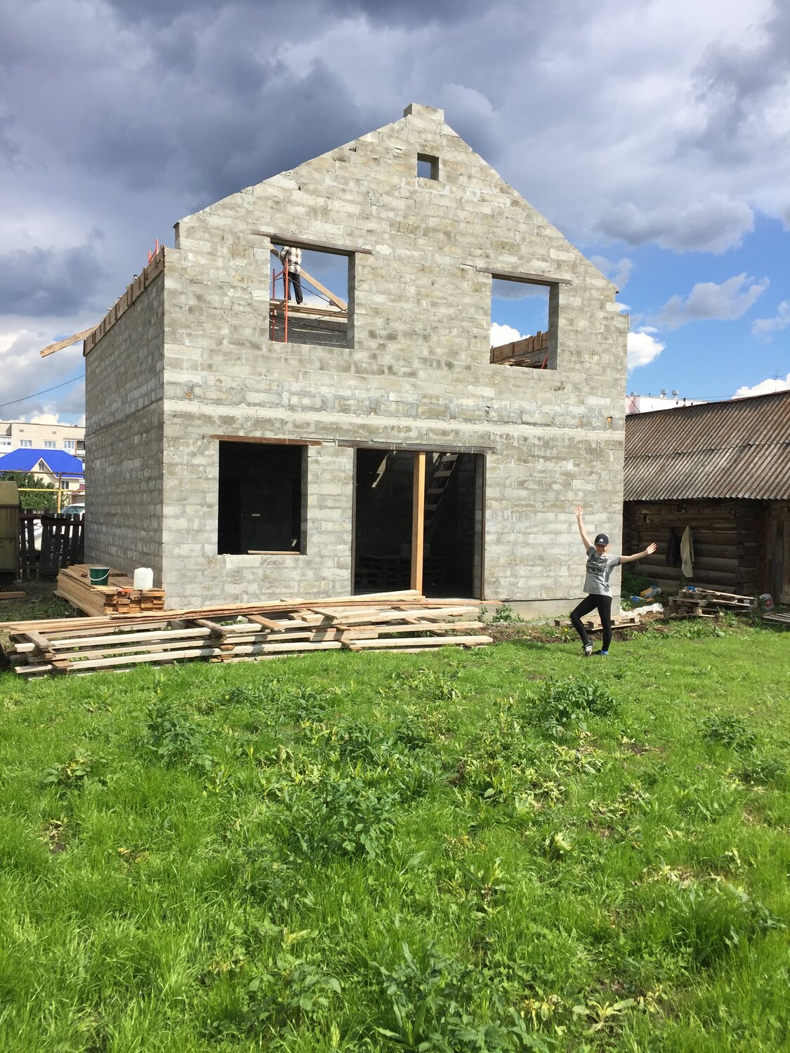 дом, арболитовые блоки дом, строительство загородного дома, строим дом, арболитовый дом