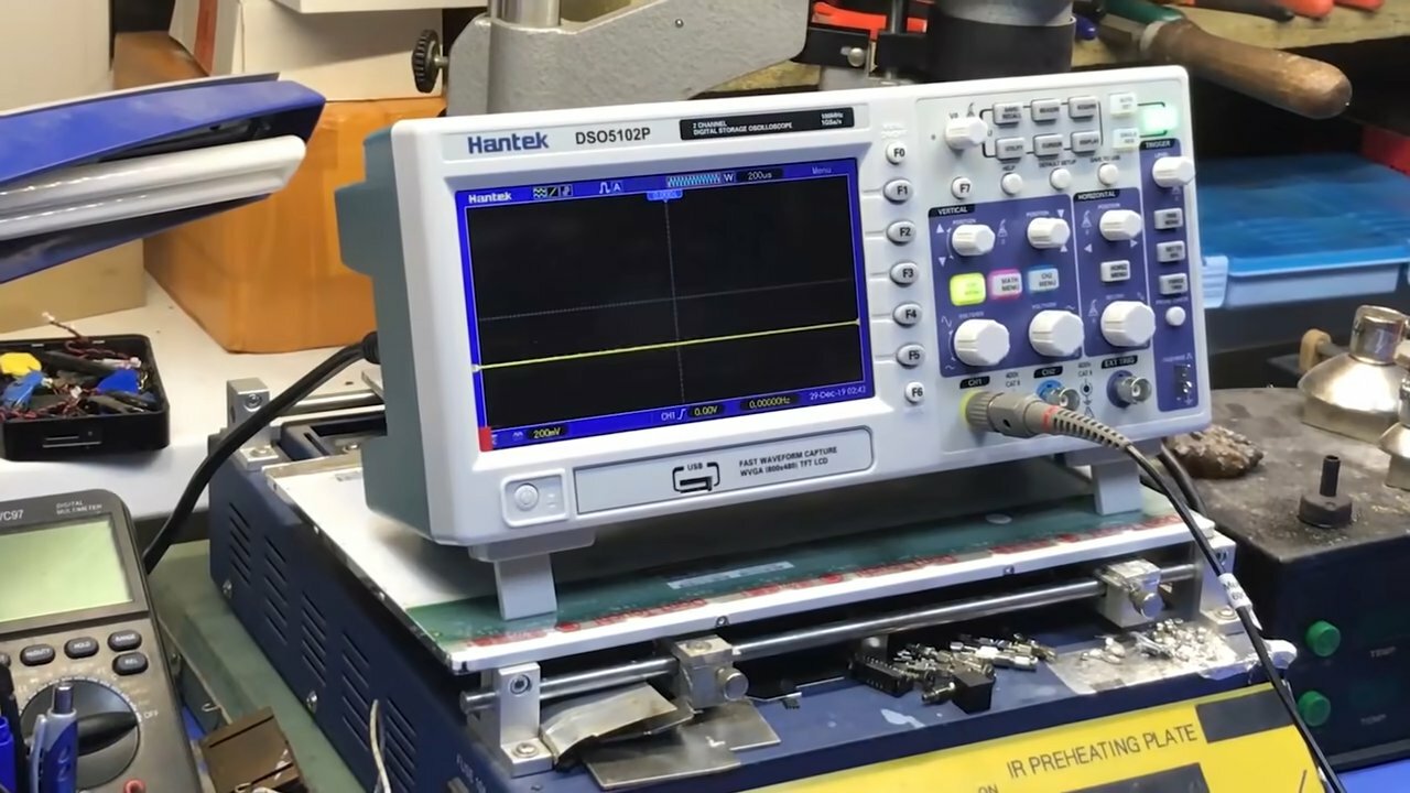 осциллограф hantek dso5102p, осциллограф hantek dso5102p обновление, осциллограф hantek dso5102p ремонт, hantek mso7084blg, осциллограф dso5102p