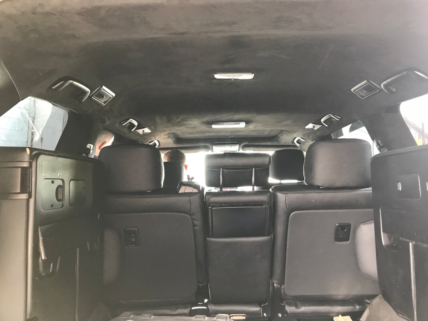 черный потолок тойота ленд крузер 200, алькантара тойота ленд крузер 200, toyota land cruiser, автомобиль, авто