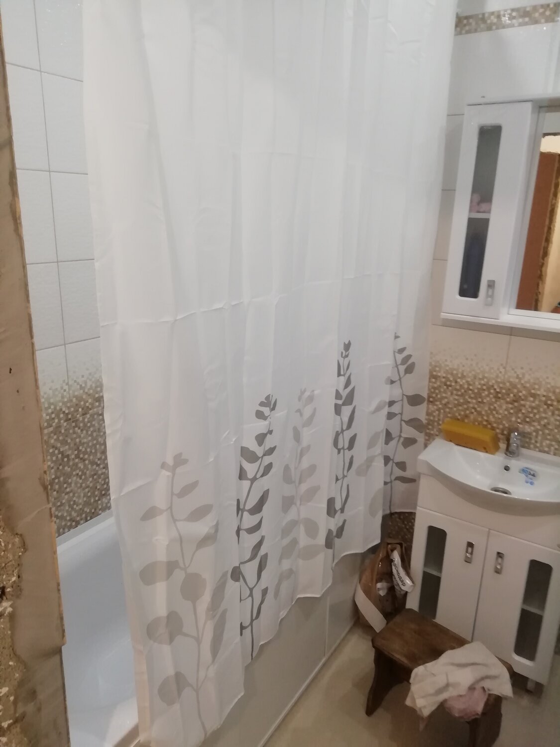 занавеска для ванной, шторка для ванной, штора для ванной, штора для ванной bath curtain 473, штора для ванной комнаты wess "numkesh beige", 200x200