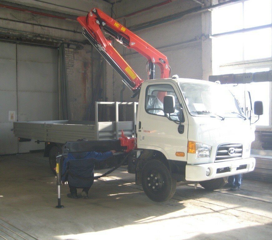 hyundai hd 120 кму эвакуатор, hyundai hd78 с кму fassi, манипулятор, hyundai hd78 кран-манипулятор, hd-78 кму hyva