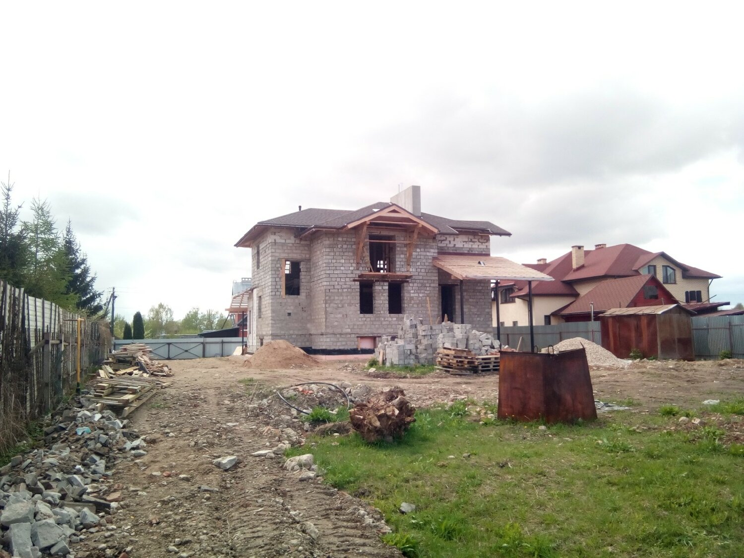 коттедж, загородный дом, дом, недостроенный коттедж, дом в краснодаре недострой
