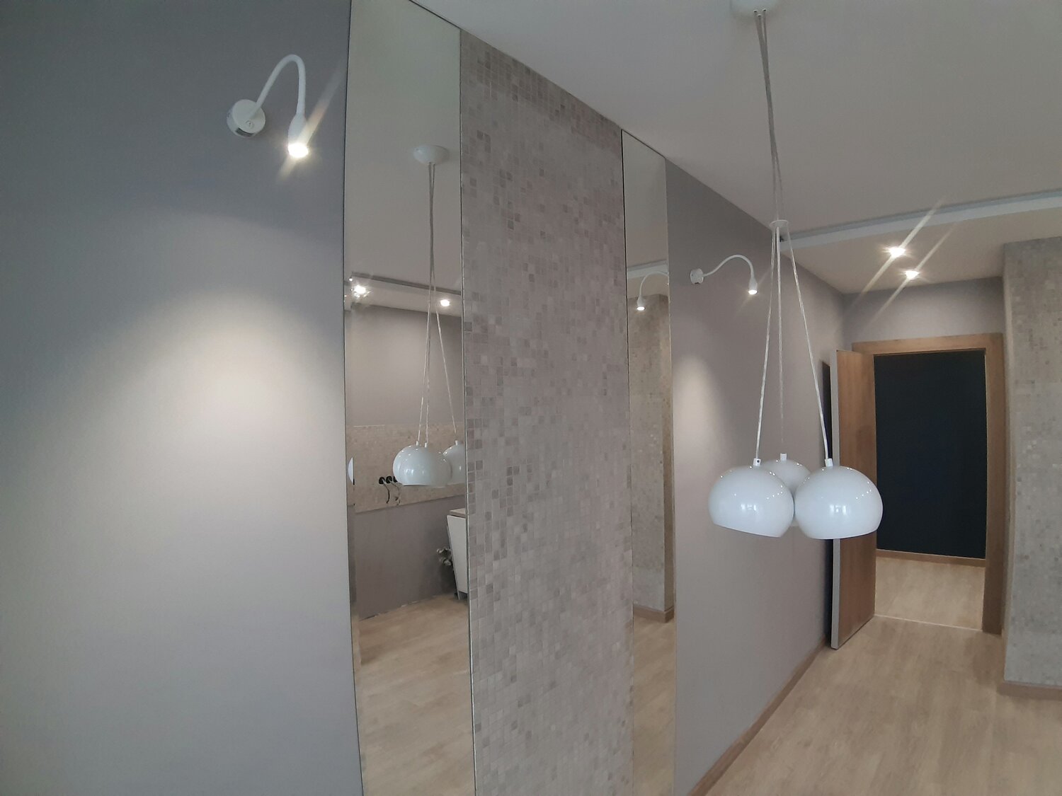квартира, квартира-студия, дизайн квартир, люстра, люстра flos ic lights family michael