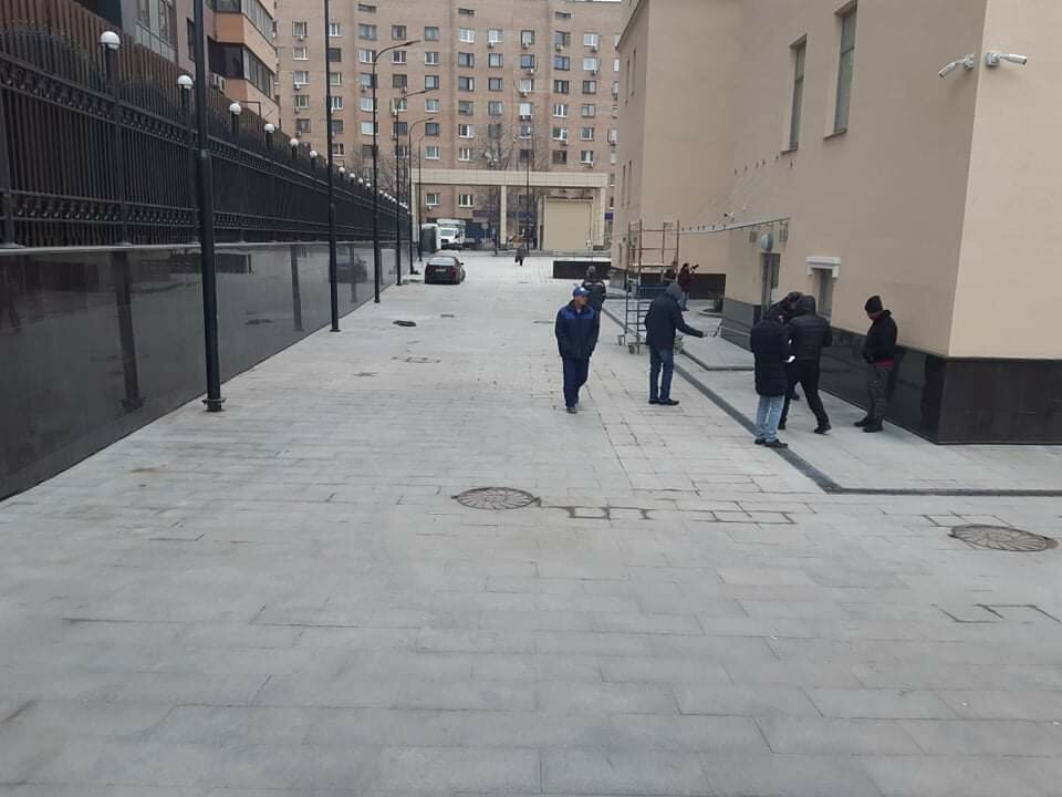 улица, человек, здание, исправительная колония, оцепление